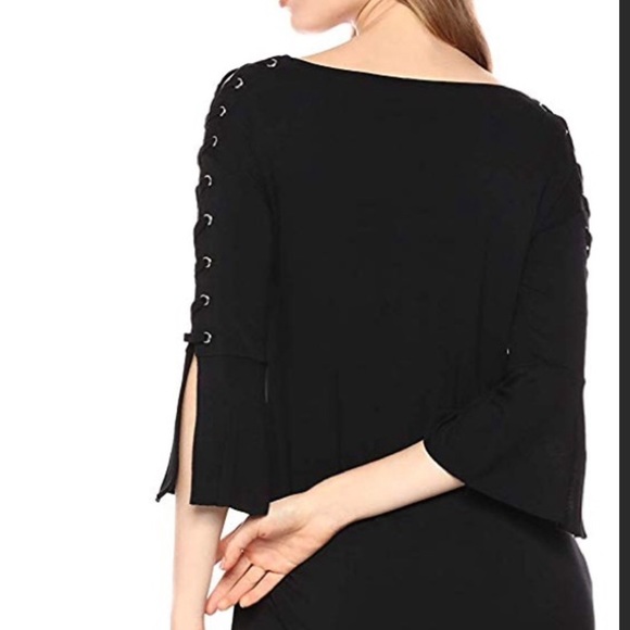 New Bailey 44 Jersey Dress with Lace Up Sleeves S - Picture 7 of 10